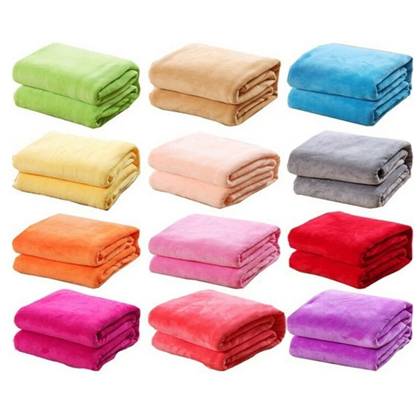 Soft Lightweight Microfiber Flannel Blankets