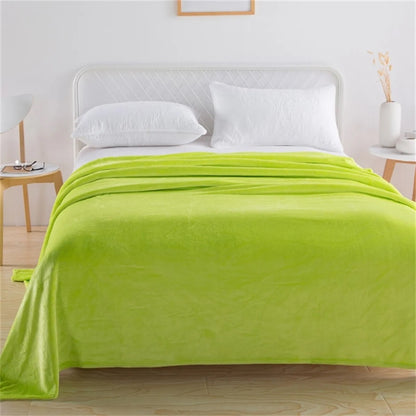 Soft Lightweight Microfiber Flannel Blankets