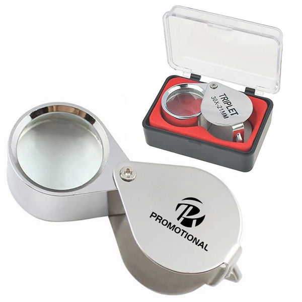 Pocket 30X Magnifying Glass Jewelers Eye Loupe