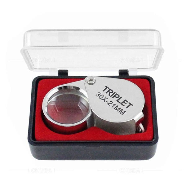 Pocket 30X Magnifying Glass Jewelers Eye Loupe
