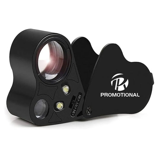 30X 60X Illuminated Dual Lens Jewelers Loupe Magnifier