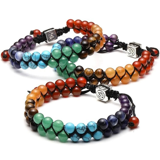 Yoga Stone Beads Bracelets Meditation Relax Anxiety Bangle