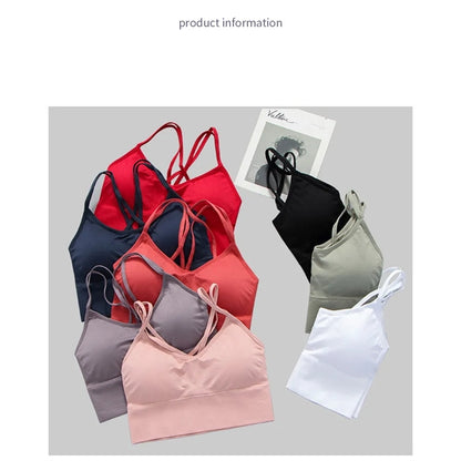 Custom Cross Back Sport Bras for Yoga Workout Fitness