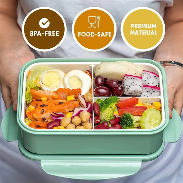 Custom Bento Lunch Box With Spoon & Fork
