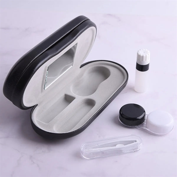 2 in 1 Double Sided Portable Contact Lens Case and Glasses C