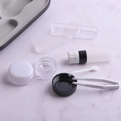 2 in 1 Double Sided Portable Contact Lens Case and Glasses C