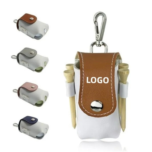 Portable Leather Waistband Golf Ball Accessory Pouches
