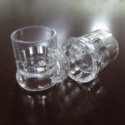 2oz Glass beer mug with small handle