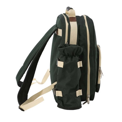 Large Capacity Picnic Backpack Set For 4 Person