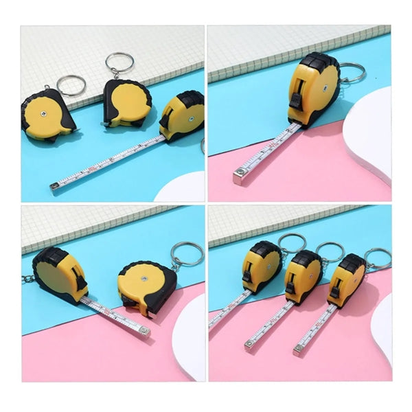 Portable Mini Retractable Pocket Keyring Tape Measure