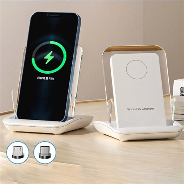 15W Magnetic Wireless Charger Desktop Mobile Phone Holder