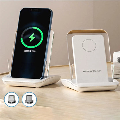 15W Magnetic Wireless Charger Desktop Mobile Phone Holder