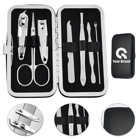 7pcs Stainless Steel Nail Clipper Tool Set All Over Printing