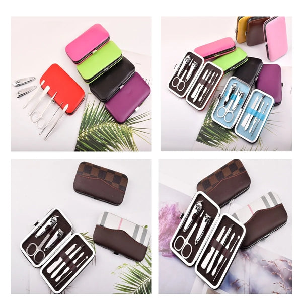 7pcs Stainless Steel Nail Clipper Tool Set All Over Printing