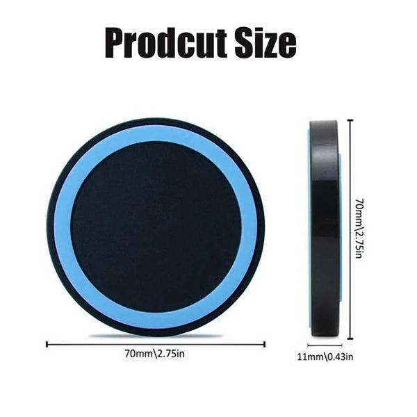 10W Round Protable Wireless Charger Fast Charging Dock Pad