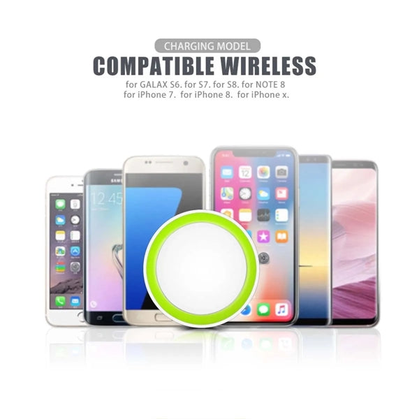 10W Round Protable Wireless Charger Fast Charging Dock Pad