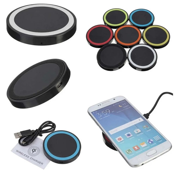 10W Round Protable Wireless Charger Fast Charging Dock Pad