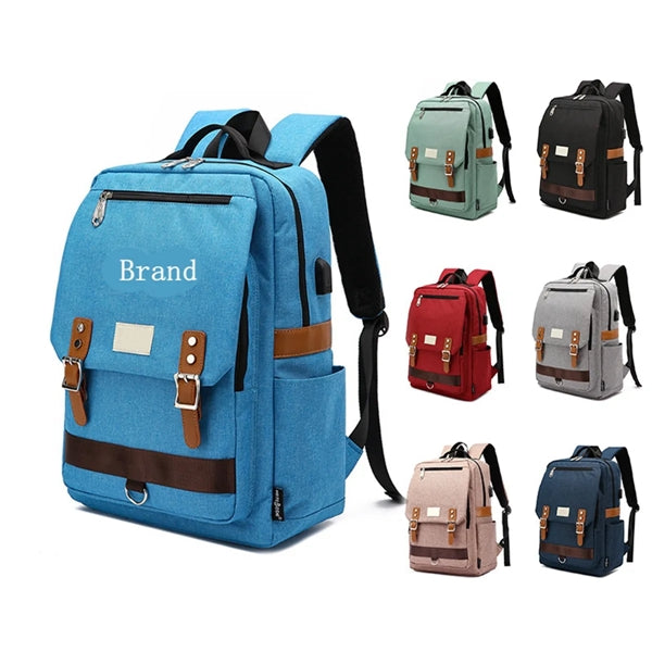 Unisex Oxford School Backpack