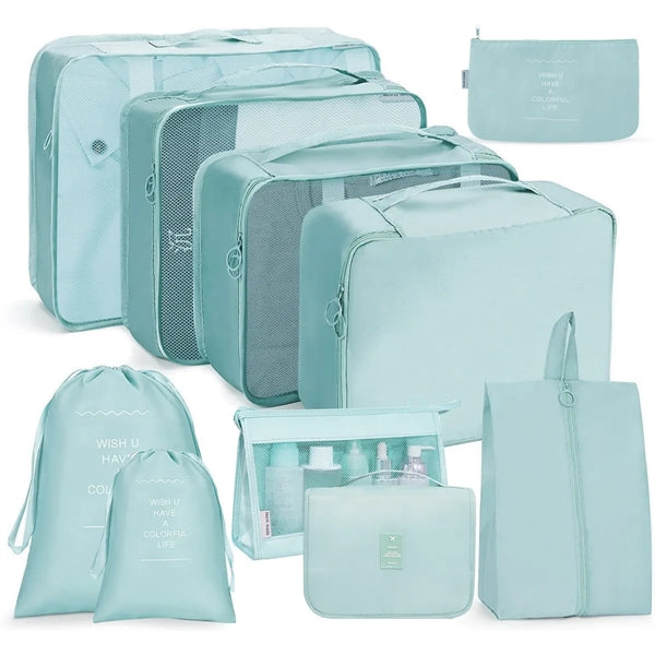 10 Pcs Set Packing Cubes for Travel