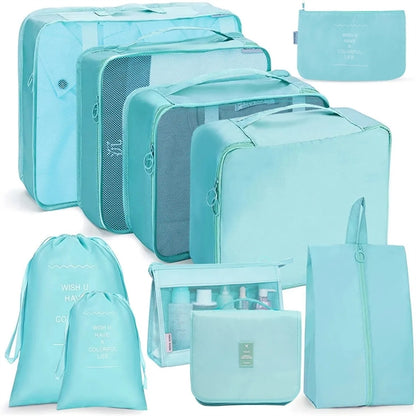 10 Pcs Set Packing Cubes for Travel