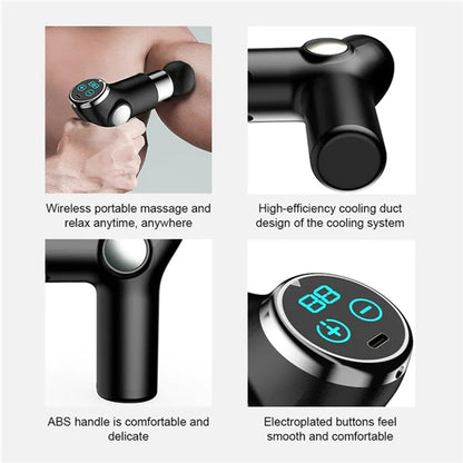 Portable Mini Massage Gun With LCD Display