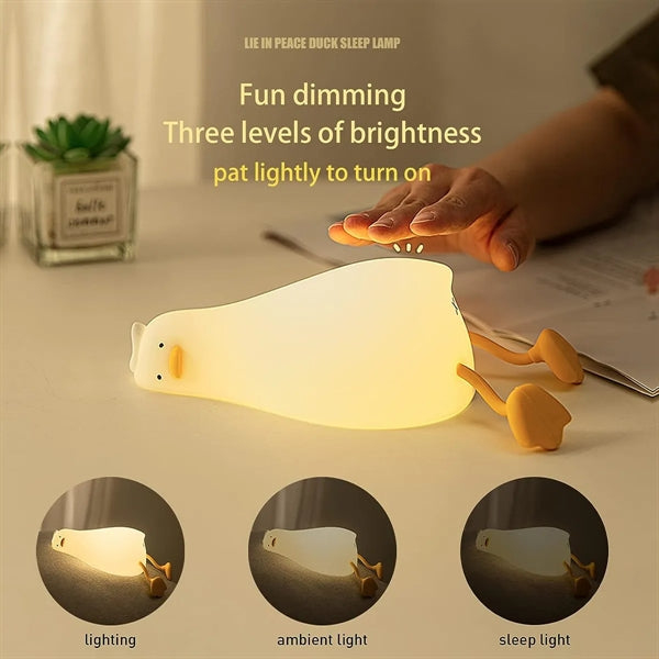 LED Lying Duck Night Light