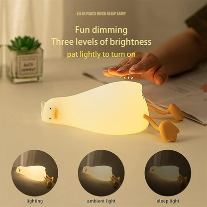 LED Lying Duck Night Light