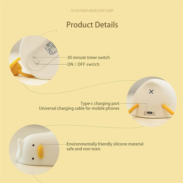 LED Lying Duck Night Light