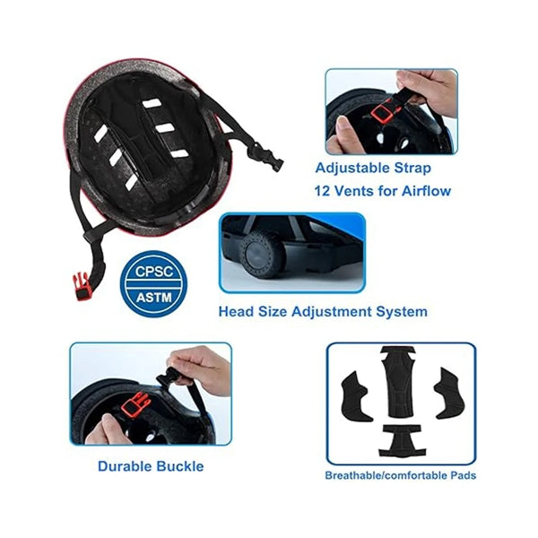 Skateboard Bike Helmets For Adults And Children