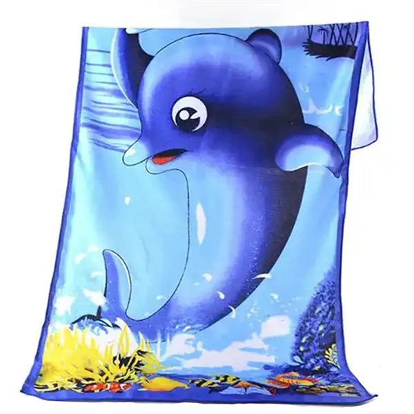 28" x 58" Dye-Sublimation Silk Touch Velour Beach Towel
