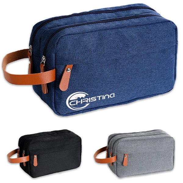 Portable Resistant Toiletry Organizer Bag With Handle