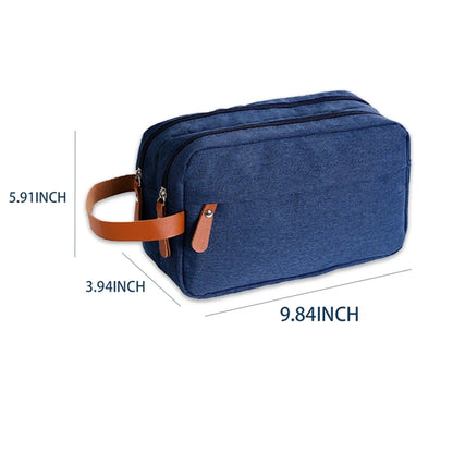 Portable Resistant Toiletry Organizer Bag With Handle