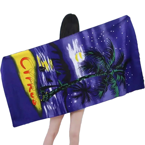 30" X 60" Sublimated Silk Touch Velour Beach Towel
