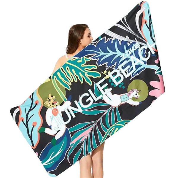 30" X 60" Sublimated Silk Touch Velour Beach Towel