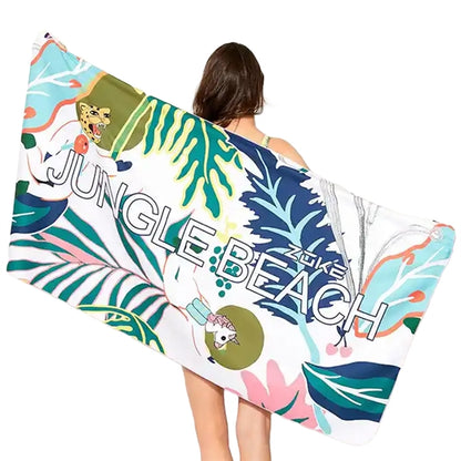 30" X 60" Sublimated Silk Touch Velour Beach Towel