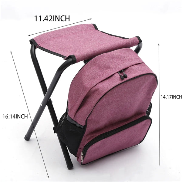 Folding Portable Detachable Leisure Stool Chair Backpack
