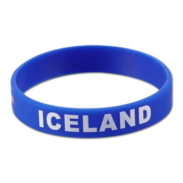 1/2 inch Embossed Printed Wristband