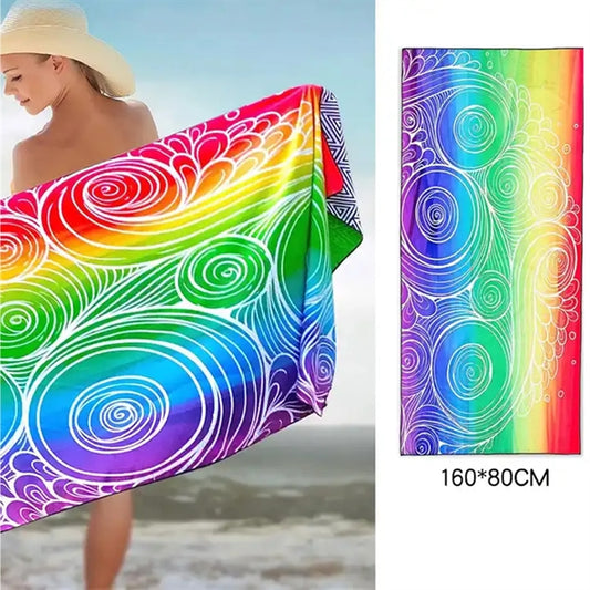 35" X 60" Sublimation Silk Touch Velour Beach Towel