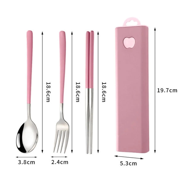 Portable Utensil Set With Case