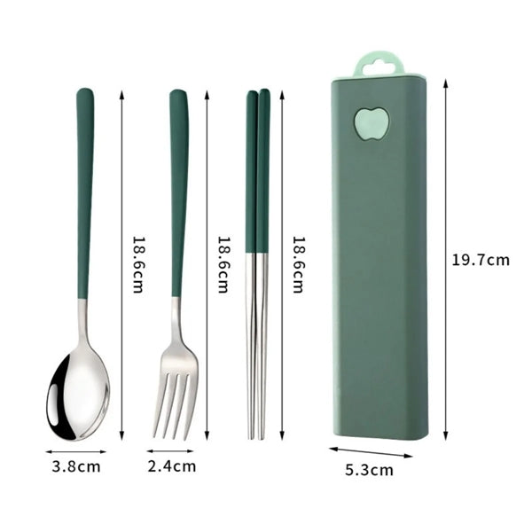 Portable Utensil Set With Case