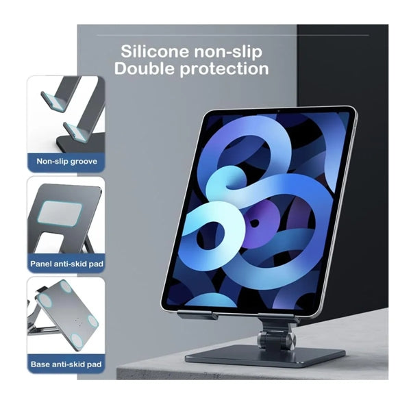 Adjustable Folding Desktop Phone Holder & Tablet Stand