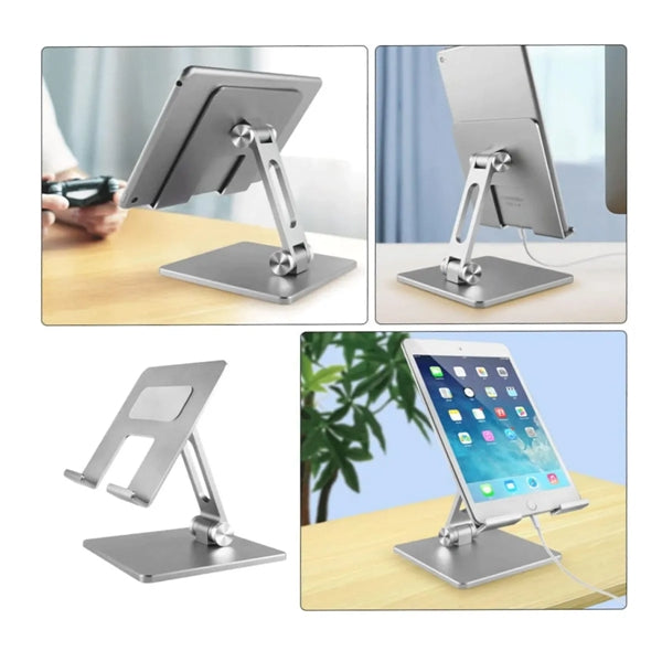 Adjustable Folding Desktop Phone Holder & Tablet Stand