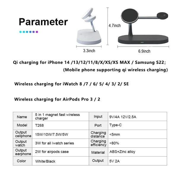 Fast Wireless Charger Phone Stand