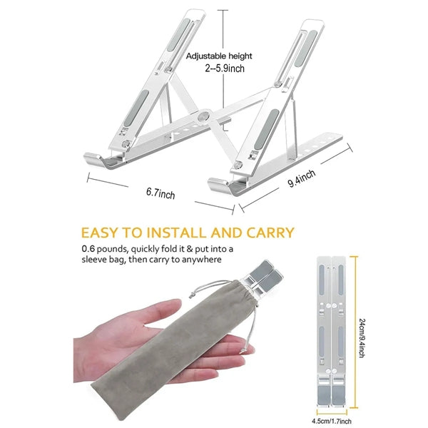 Aluminum Folding Portable Laptop Stand