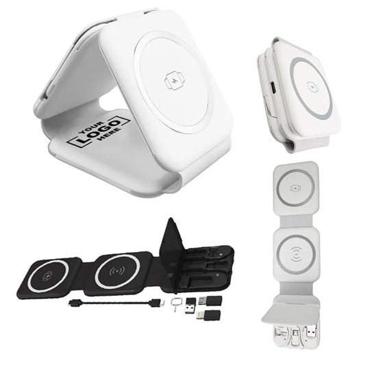 10 In 1 Foldable Magnetic Wireless Charge Data Cable Bag