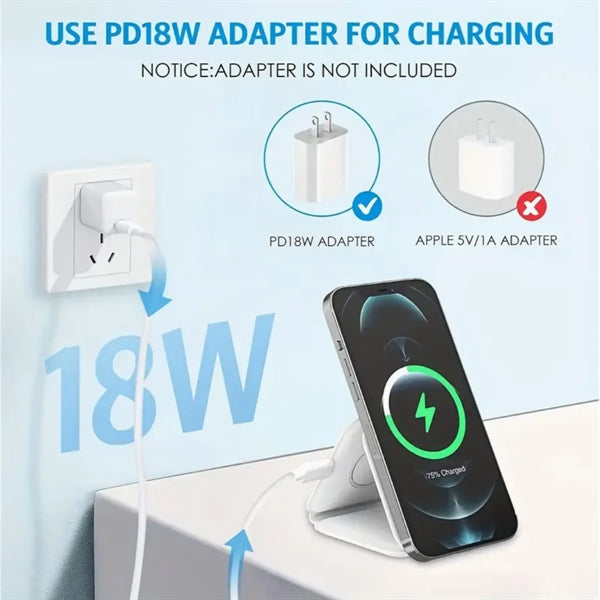 10 In 1 Foldable Magnetic Wireless Charge Data Cable Bag