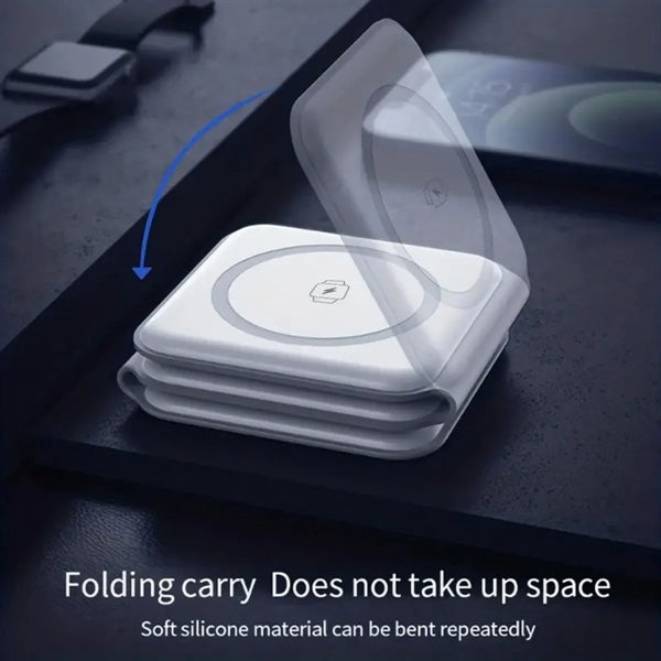 10 In 1 Foldable Magnetic Wireless Charge Data Cable Bag