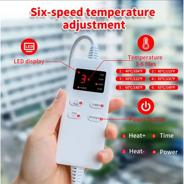 Foot Warmer Adjustable Temperature Heating Pad