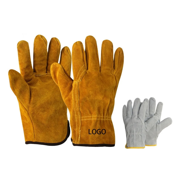 Soft lined welding gloves