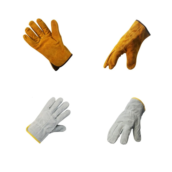 Soft lined welding gloves